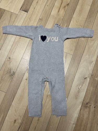Gap baby einteiler strick grau - gap,