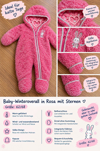 Baby mädchen winter overall - winter,