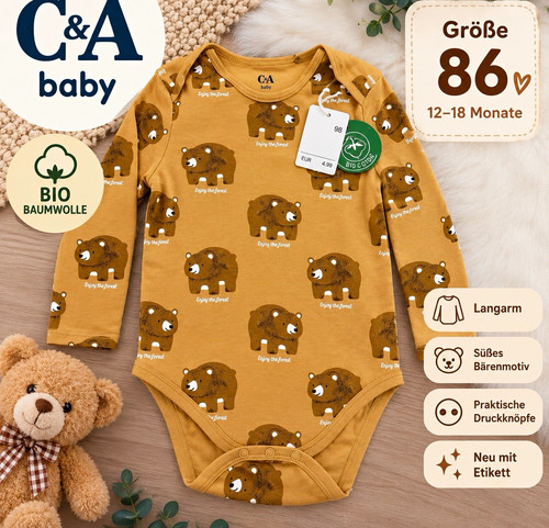 Baby body einteiler - body,